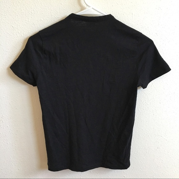 Zara Boys Black T-Shirt with Buttons* - Picture 3 of 3